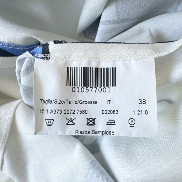 Piazza Sempione Poplin Cotton Shift Dress | IT 38 (US 2) - Picture 9 of 12